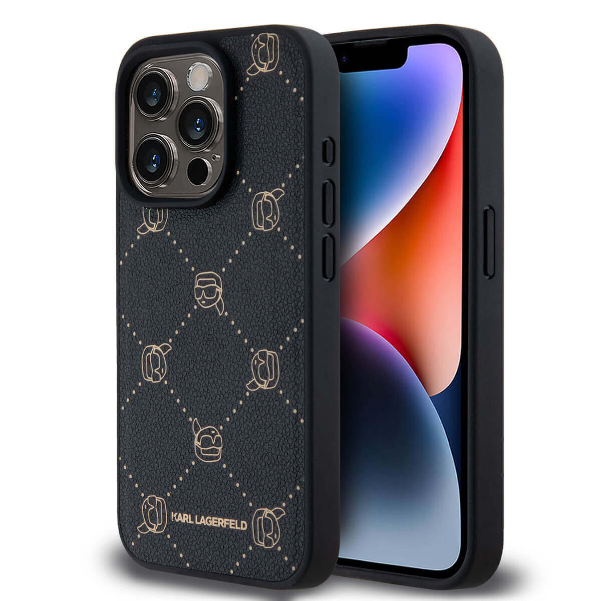Θήκη Karl Lagerfeld Leather Karl Head MagSafe Black iPhone 15 Pro Max