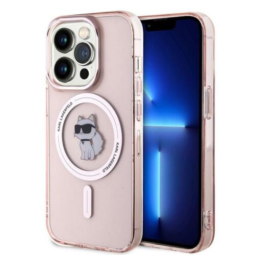 Θήκη Karl Lagerfeld IML Choupette MagSafe Pink iPhone 14 Pro Max