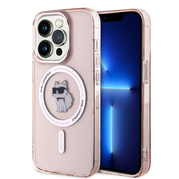 Θήκη Karl Lagerfeld IML Choupette MagSafe Pink iPhone 14 Pro Max