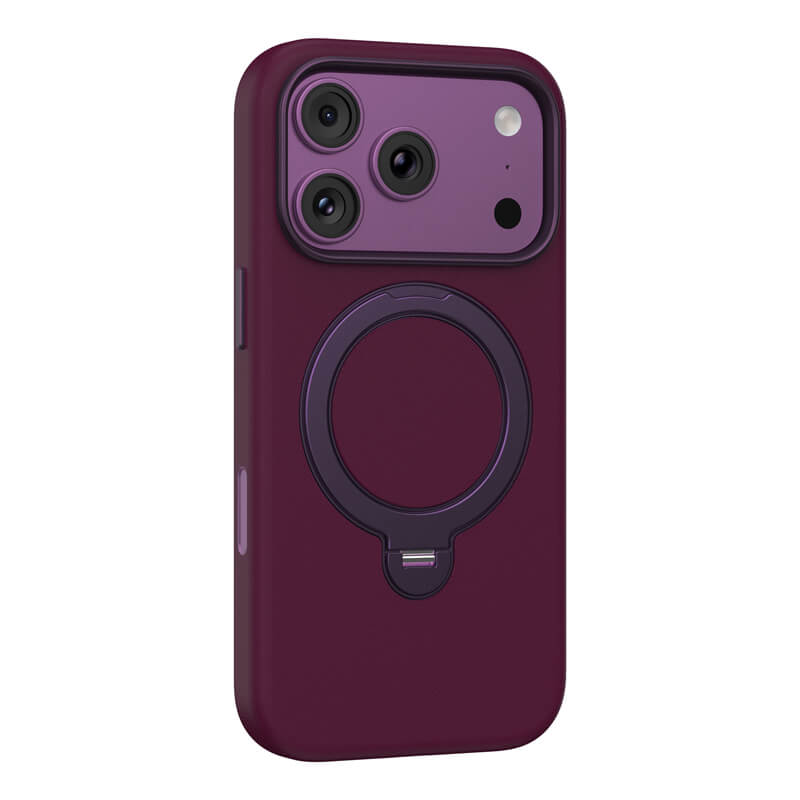 Θήκη Mutural Cloud KickStand Ring Magsafe Dark Cherry iPhone 18 Pro Max/17 Pro Max