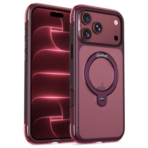 Θήκη Siipro Airbag Kickstand Magsafe Dark Cherry iPhone 18 Pro Max/17 Pro Max