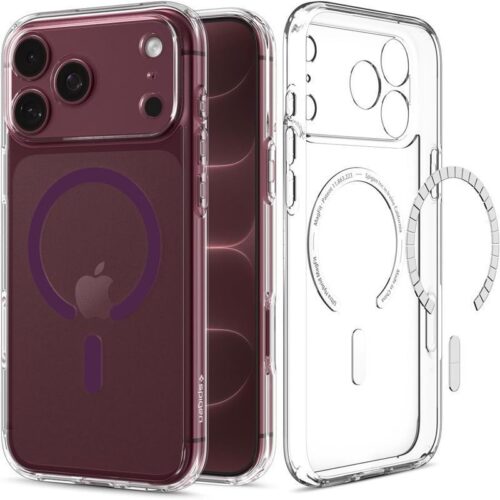 Θήκη Spigen Ultra Hybrid MagSafe Clear Burgundy iPhone 18 Pro Max/17 Pro Max
