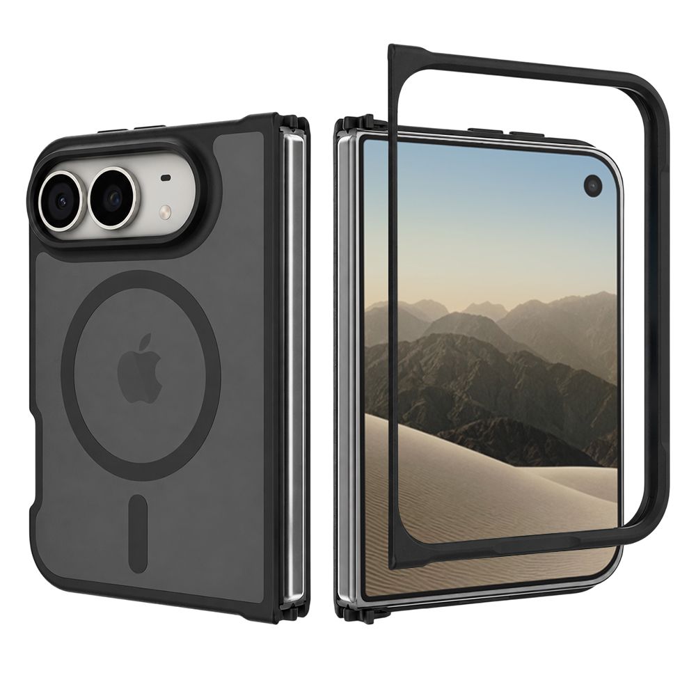 Θήκη Techsuit HaloFrost II Frosted Black iPhone Duo