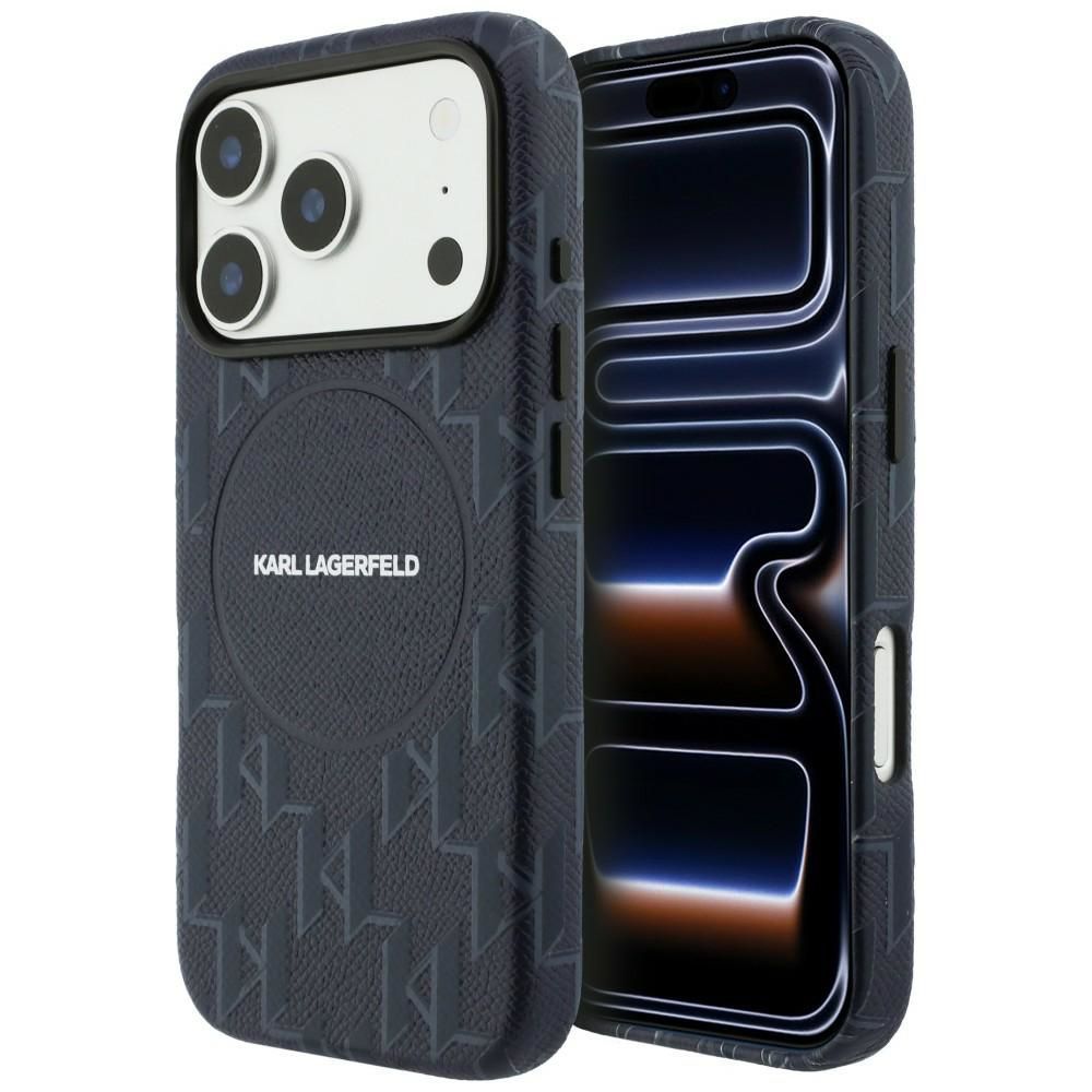 Θήκη Karl Lagerfeld Monogram Logo MagSafe Blue iPhone 17 Pro Max