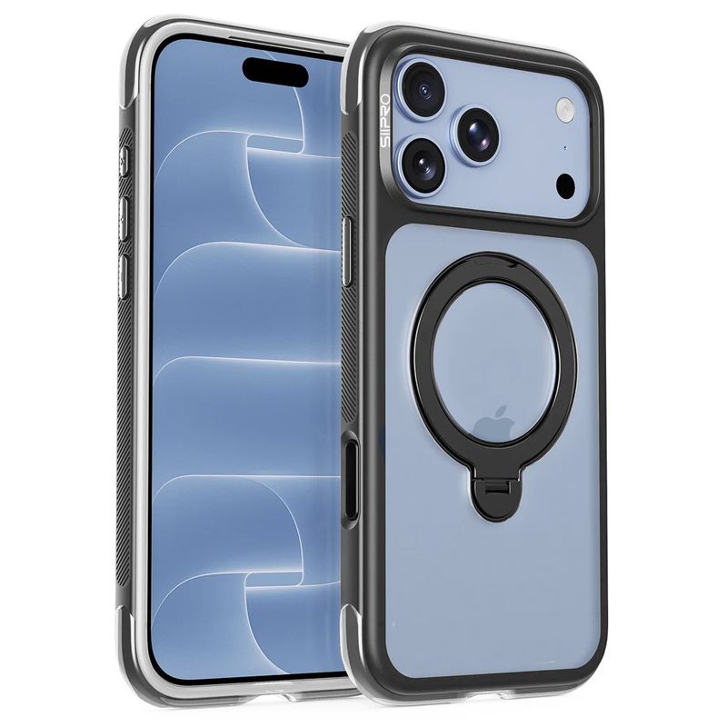 Θήκη Siipro Airbag Kickstand Magsafe Black iPhone 18 Pro Max/17 Pro Max
